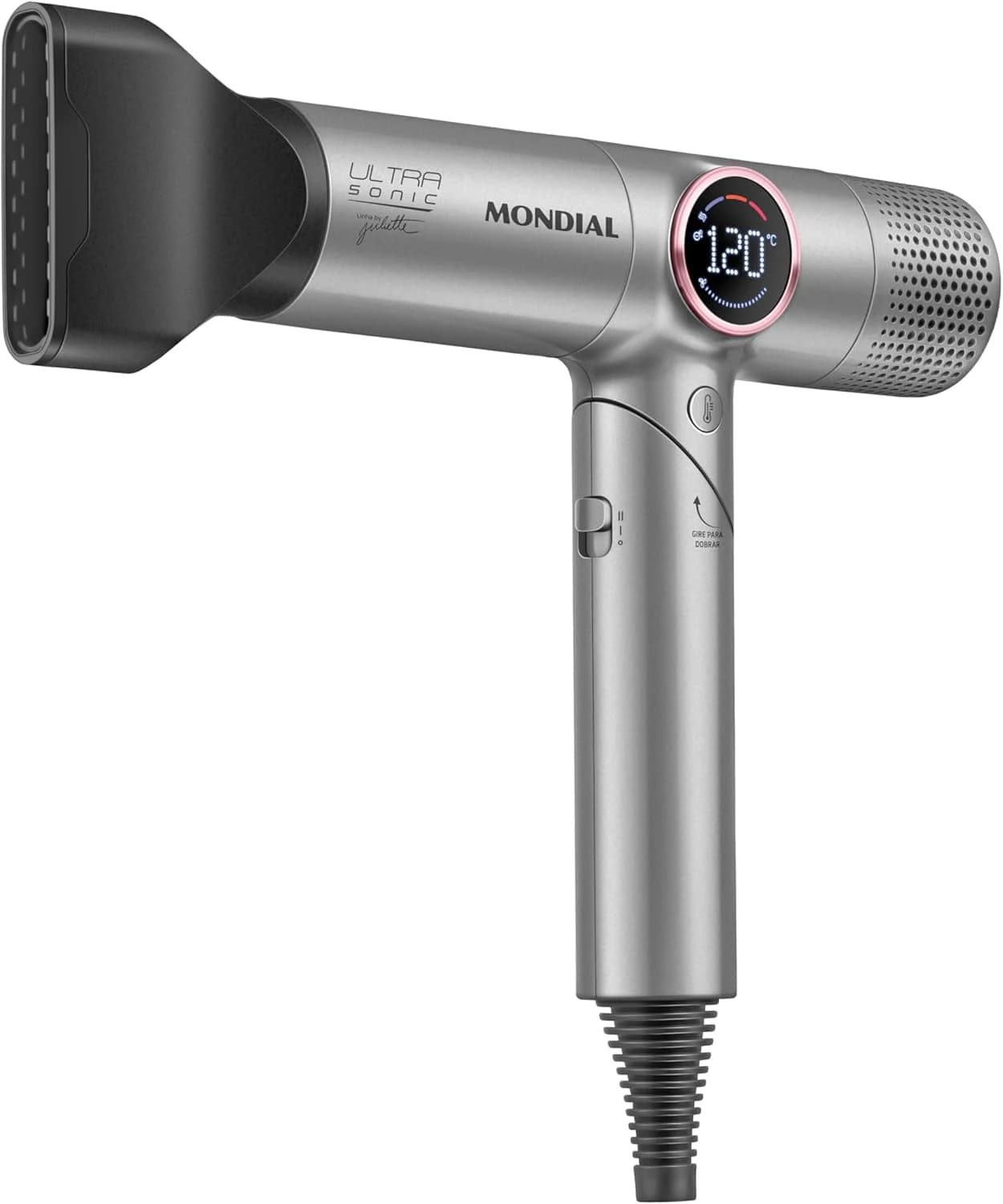 Secador Mondial Ultra Sonic By Juliette BLDC com Cabo Dobrável 127V - SCP-JU-04-US