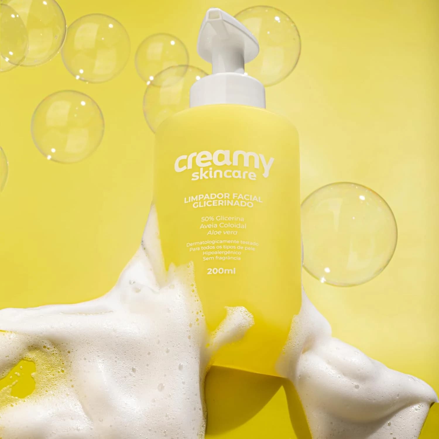 Creamy Skincare Limpador Facial Glicerinado 200ml